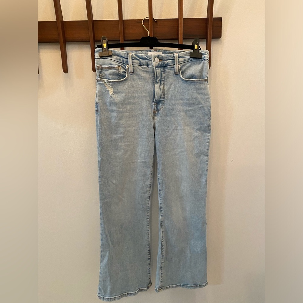 Good American Bootcut Jeans Style GLCMBS873T Indigo 403 Size 6 /28